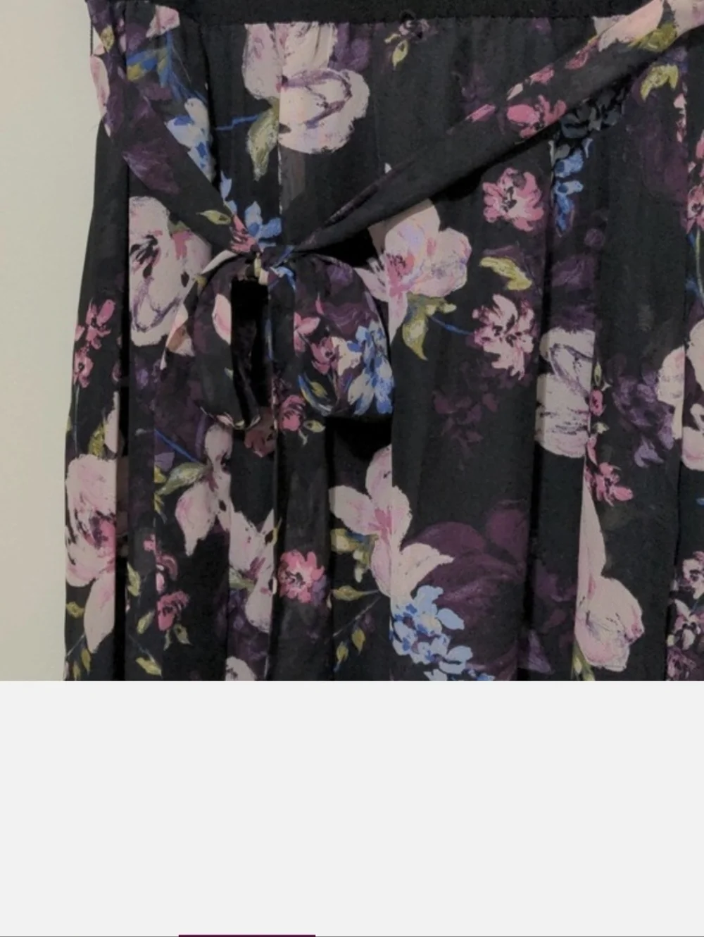 Mixed Media floral chiffon maxi dress - Picture 2 of 4